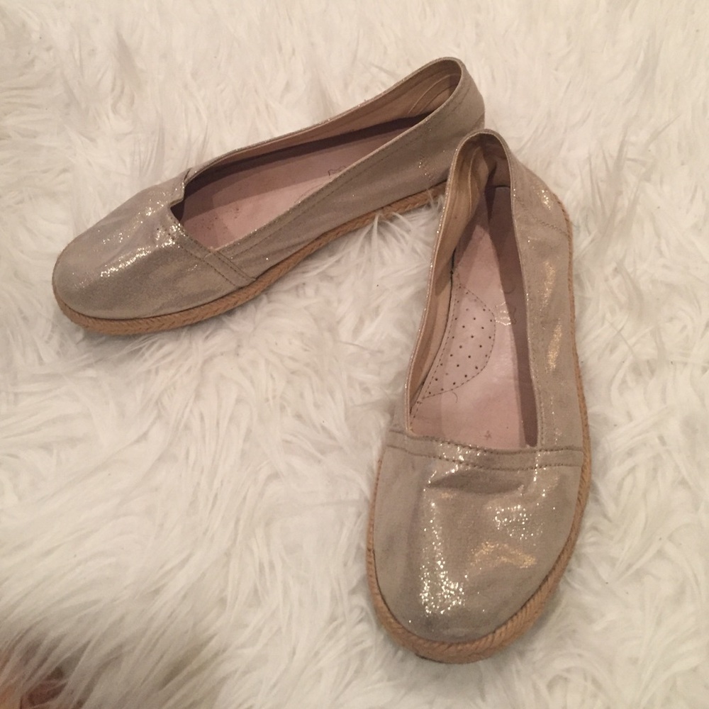 Aldo Goldish Espadrilles.